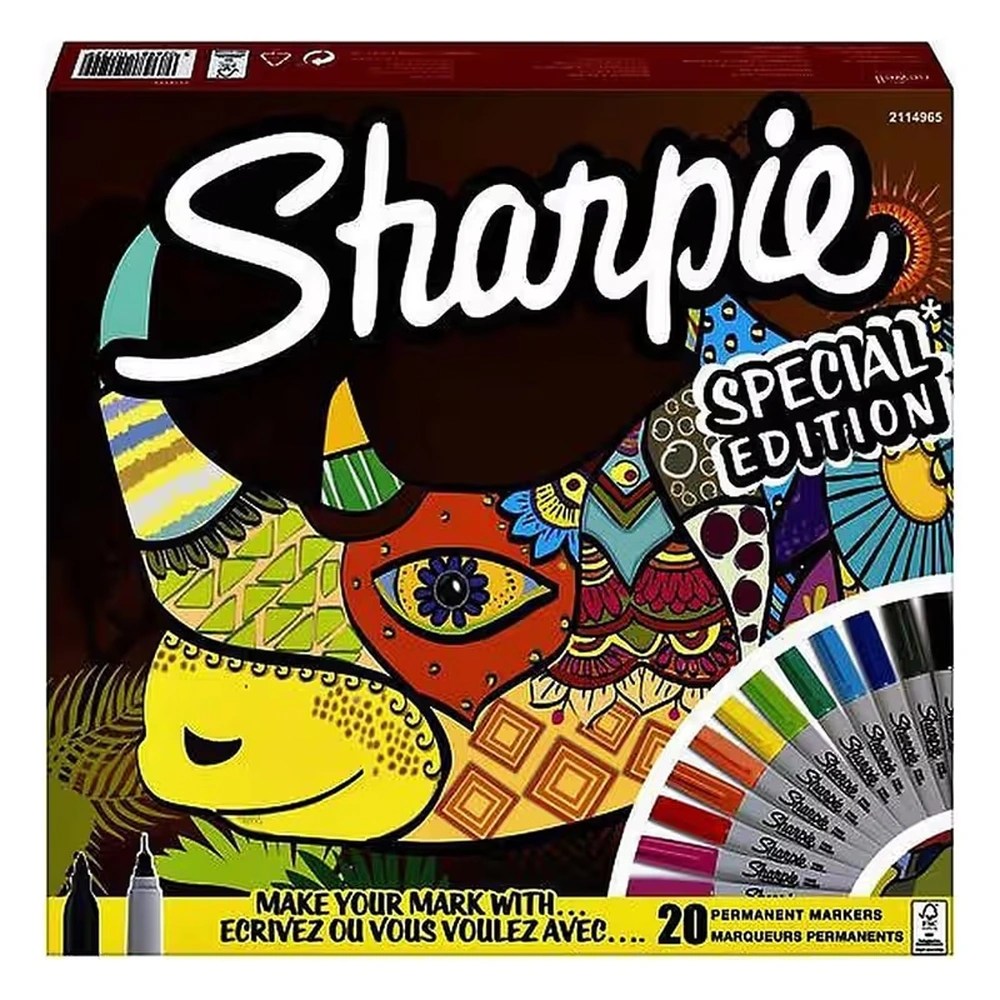Sharpie Rhino Special Edition Permanent Markers 20 Pack — Multicolour