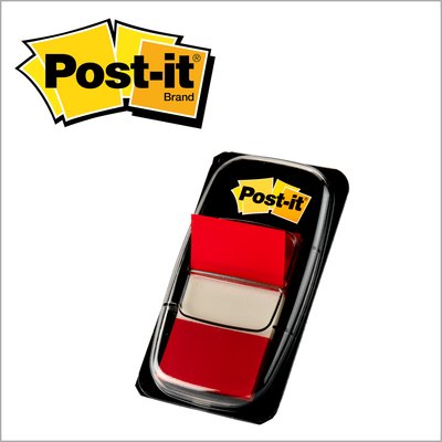 POST-IT FLAGS RED 1" X 1.7" 680-1