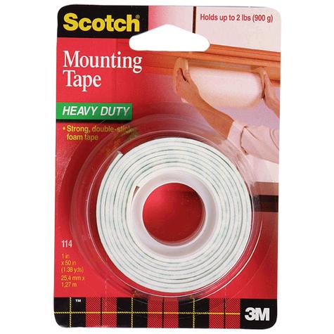 SCOTCH DOUBLE SIDED MOUNTING ROLL HEAVY DUTY 1"X50" - 114