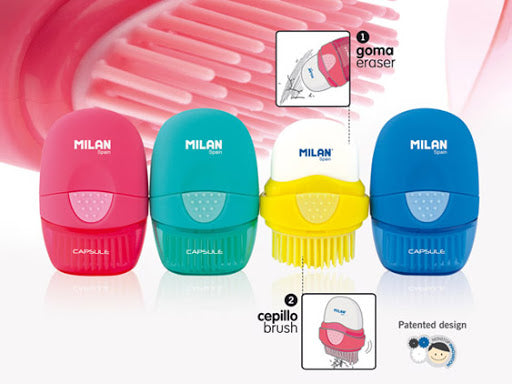 MILAN CAPSULE ERASER + BRUSH 4900116