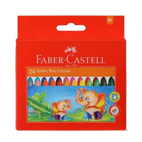 Faber-Castell 24 JUMBO WAX CRAYONS 90 - 120039