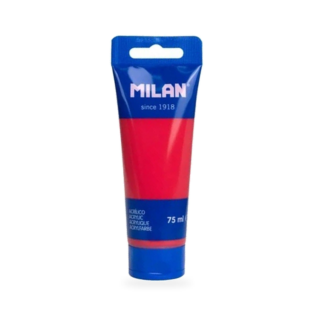 MILAN 75 ml acrylic paint tube — Coral Red