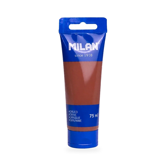 MILAN 75 ml acrylic paint tube — Earth Brown