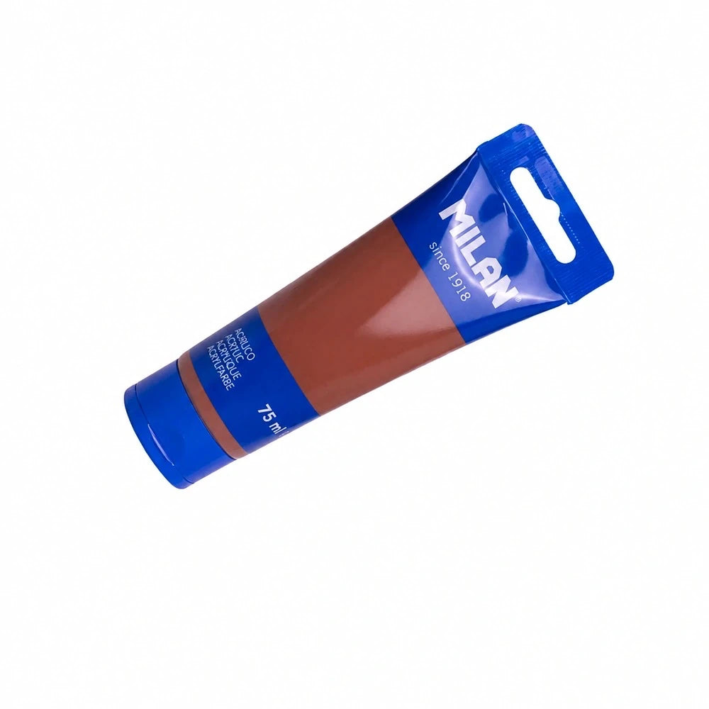 MILAN 75 ml acrylic paint tube — Earth Brown