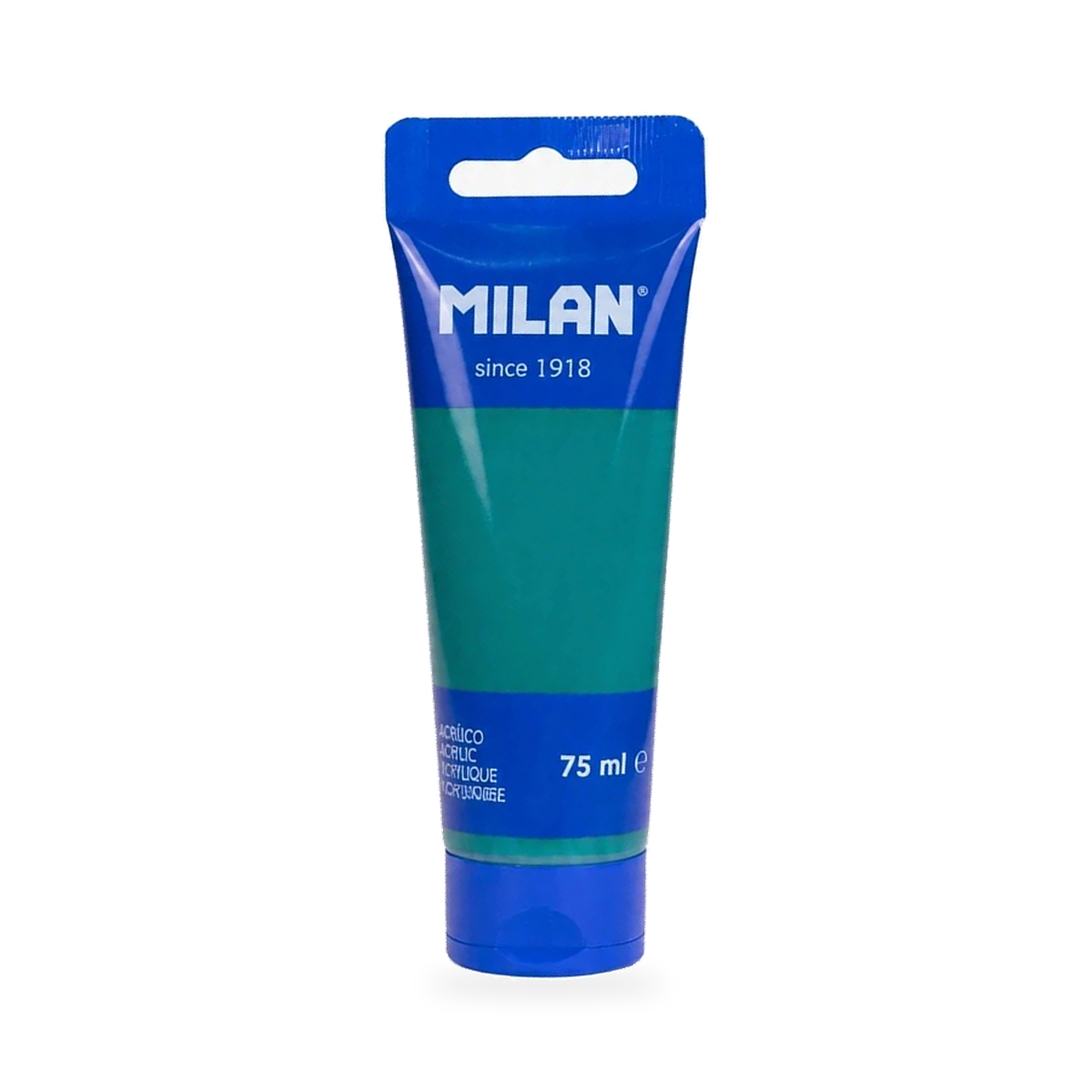 MILAN 75 ml acrylic paint tube — Emerald Green
