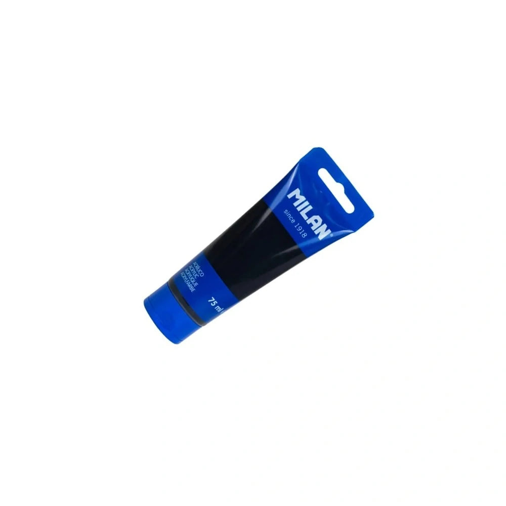 MILAN 75 ml acrylic paint tube — Jet Black
