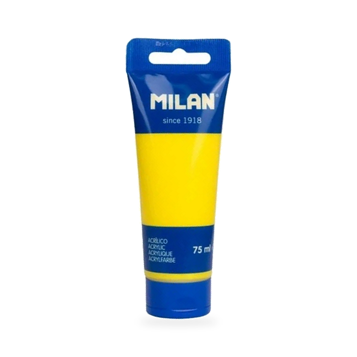 MILAN 75 ml acrylic paint tube — Yellow