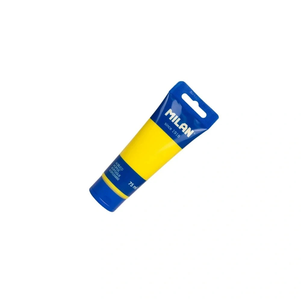 MILAN 75 ml acrylic paint tube — Yellow