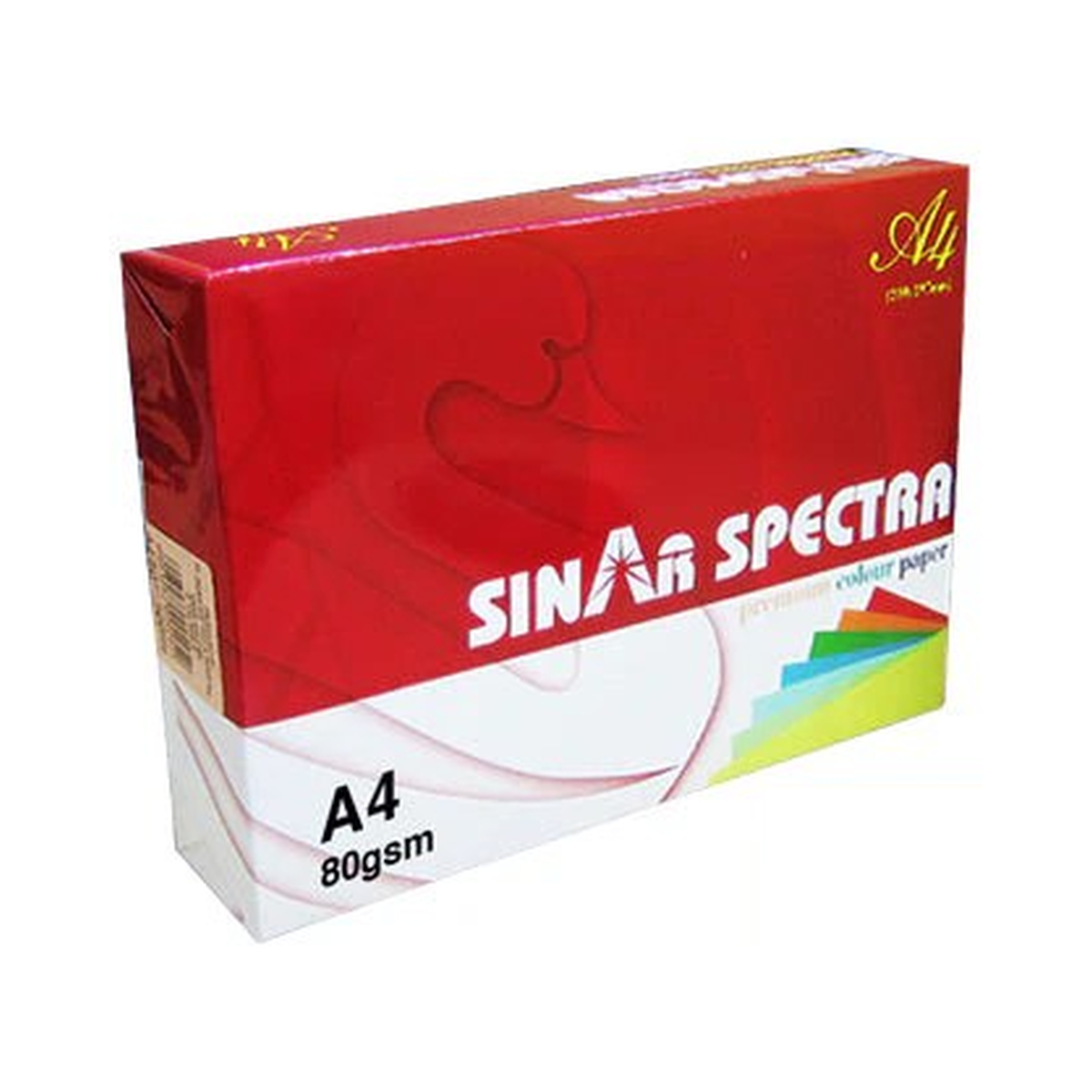 Sinar Spectra Colour Paper A4 80 Gsm IT 180 Blue Colour — product only on white