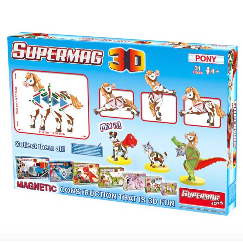 SUPERMAG 3D PONY 31 Pieces