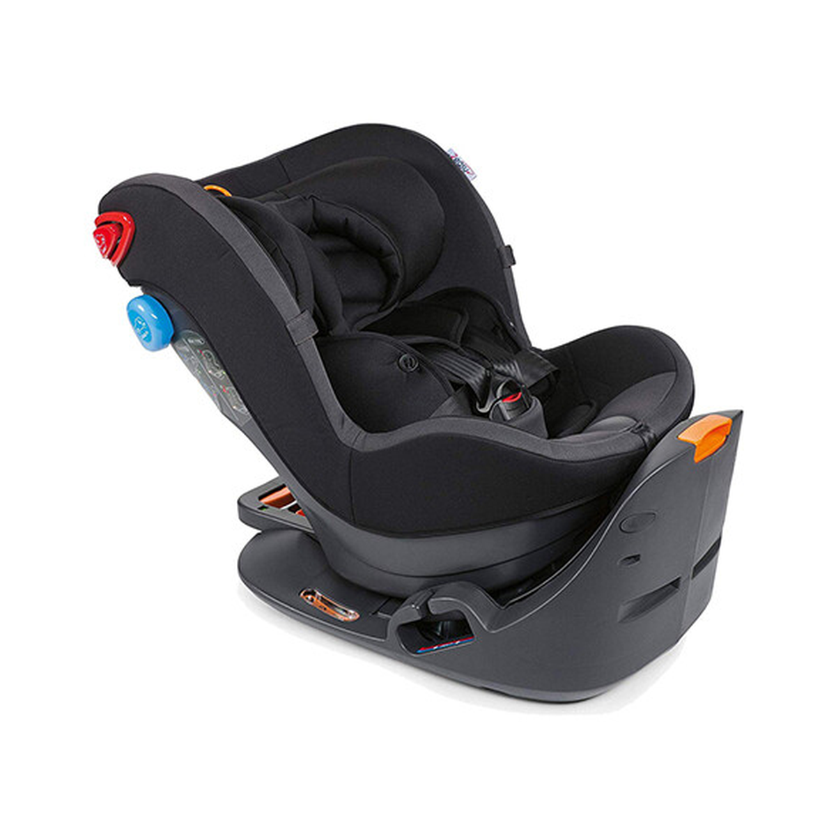 Chicco 2EASY BABY CAR SEAT JET BLACK — original product on white