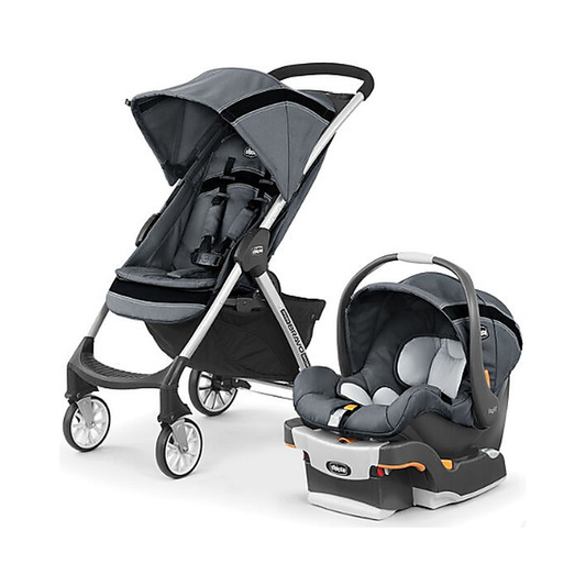 Chicco MINI BRAVO SPORT TRAVEL SYSTEM CARBON — original product on white