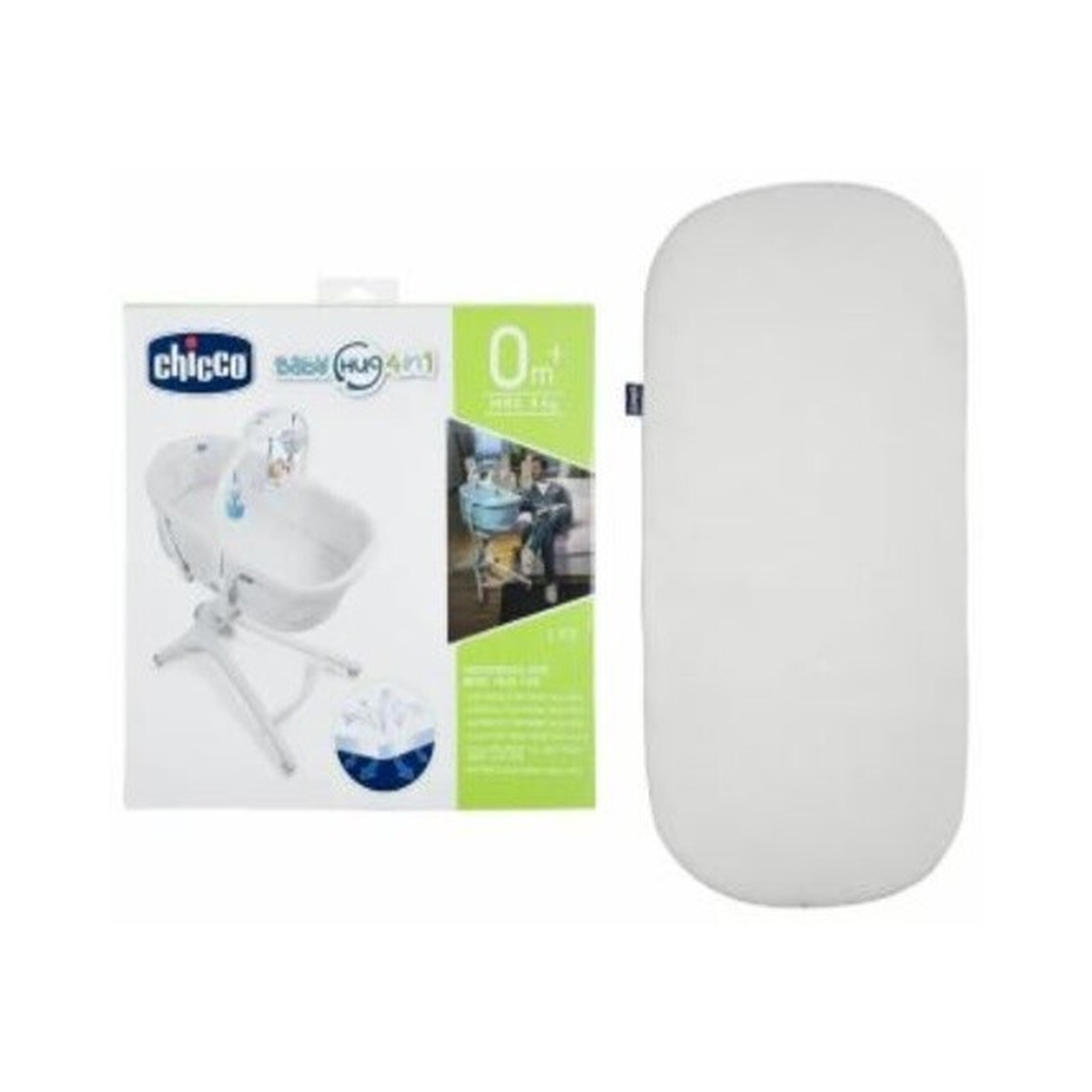 MATTRESS FOR BABY HUG 4 IN 1 WHITE — product-only catalogue photograph