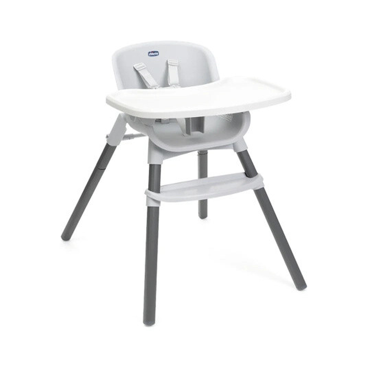 Chicco ZEST HIGHCHAIR MOON GREY — original product on white